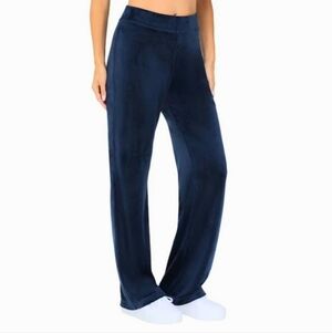 Lauren Ralph Lauren Velour Pull-on Pants Women's Sz Medium Navy Blue